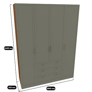 Шкаф четырехдверный для одежды A205-1.60