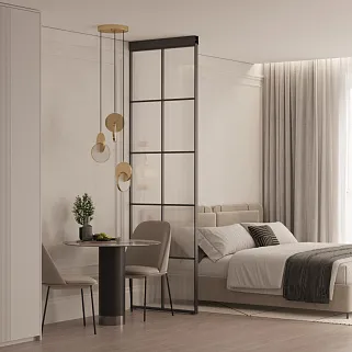 Стационарная перегородка для зонирования, стекло Эстриадо GRACE 9