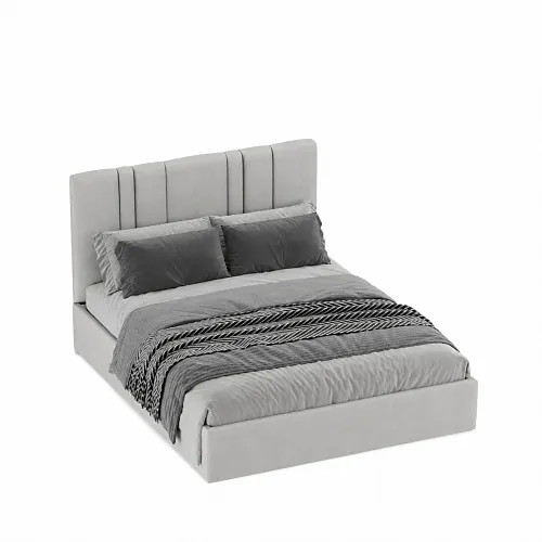 Кровать двуспальная мягкая ХИЛТОН с подъемным механизмом, 160x200