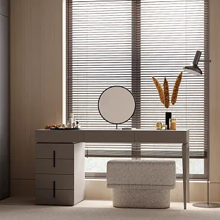 Гардеробная в матовой эмали №6