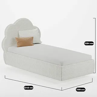 Кровать односпальная мягкая CLOUD  с подъемным механизмом, 90x190