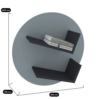 Полка навесная L128