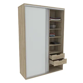 Шкаф-купе U160 тип 1 МДФ/зеркало