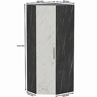 Шкаф угловой разносторонний L218 L/R