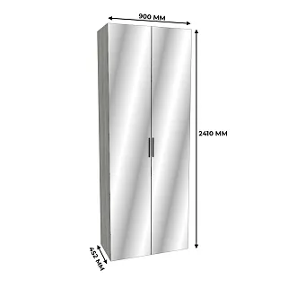 Шкаф двустворчатый с зеркалом LG-210.44-4Z