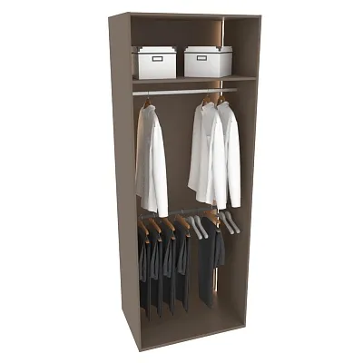 Шкаф для спальни со штангой и брючницей с подсветкой R210.60-5