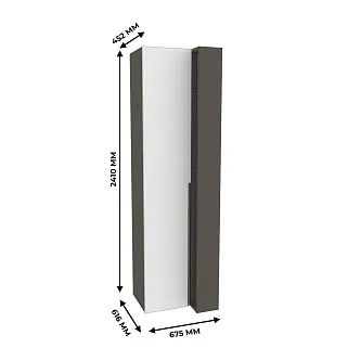 Шкаф переходный, фасады в эмали LE-232 L/R