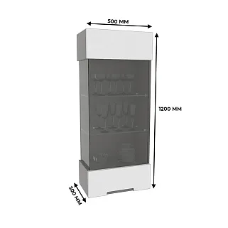 Шкаф навесной, фасады в эмали LE-360 L/R
