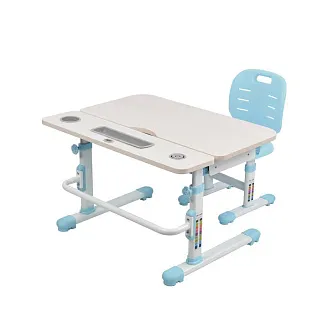 Комплект парта + стул Littonia Blue-w + лампа