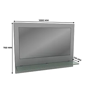 Панель с зеркалом, фасады МДФ CG-1000