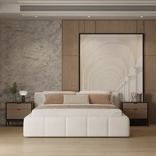 Спальня, шкафы с рифленым стеклом №4