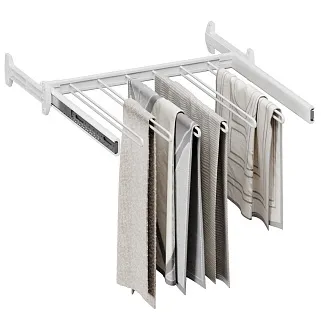 BELLE  Вешалка для брюк, 600 мм, цвет белый BE60TRWH