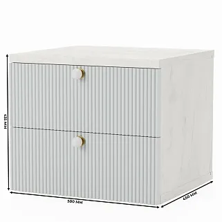 Тумба прикроватная, фасады в эмали LE701