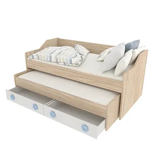 Кровать с выдвижным спальным местом L910.190, 90x190