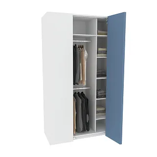 Шкаф со складными дверьми и фальш панелью, фасады в эмали LE206 L/R