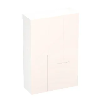 Шкаф двухдверный с фальш-стенкой и раздвижжными дверьми, фасады в эмали LE205 L/R