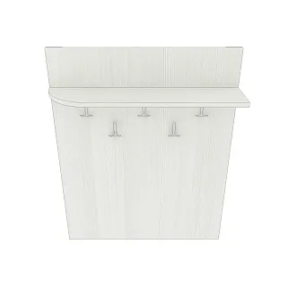 Вешалка настенная с  радиусной полкой P178 L/R