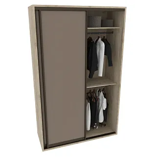 Шкаф-купе ХG150.60-3, профиль INTEGRO, фасад МДФ