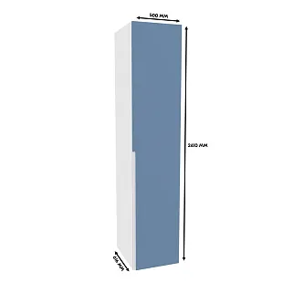 Шкаф однодверный со штангой, фасады в эмали LE221.60-4