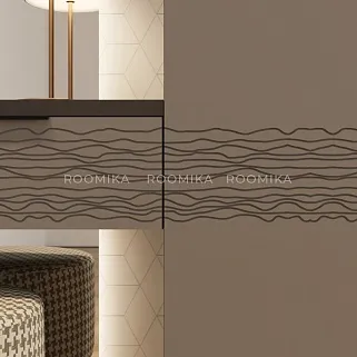 Шкаф 2 дверный, фрезерованные фасады в эмали LE-210.60-2