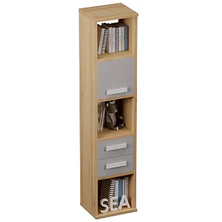 Cтеллаж сквозной книжный на 5 ниш E805