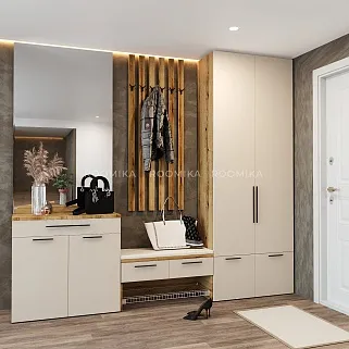 Тумба широкая 2 дверная с ящиком L-876