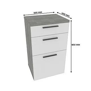 Тумба узкая 2 ящика LG-875