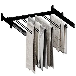 BELLE  Вешалка для брюк, 600 мм, цвет черный, BE60TRBL