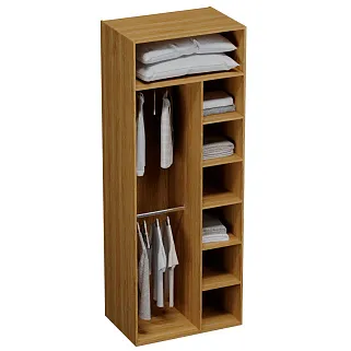 Шкаф двустворчатый, фасады натуральный ротанг  L210.60-4