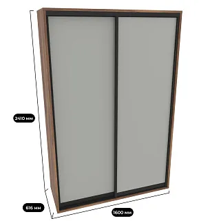 Шкаф-купе ХG160.60-3, профиль INTEGRO, фасад МДФ