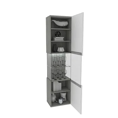 Шкаф напольный с подсветкой LG225 L/R