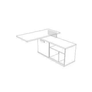 Опора для столешницы E0170 и тумбы TV E502, E506, E508