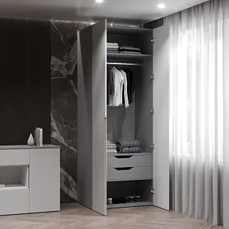 Шкаф 2 дверный, фасады в эмали LE-210.60-3