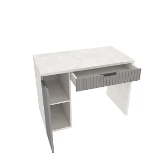 Cтол письменный с тумбой с фрезерованными фасадами LE717 L/R