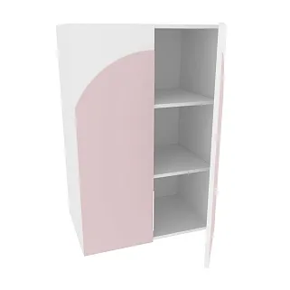 Антресоль двудверная, фрезерованные фасады в эмали LE339.44