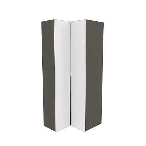 Шкаф угловой, фасады в эмали LE207 L/R