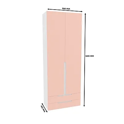 Шкаф двухдверный с ящиками, фасады в эмали LE211.44