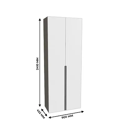 Шкаф 2 дверный, фасады в эмали LE210.44-4