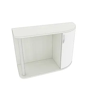 Туалетный столик с радиусным фасадом P700.50 L/R