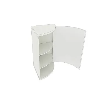 Тумба  угловая радиусная P877 L/R