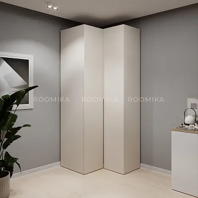 Шкаф угловой, фасады в эмали LE207 L/R