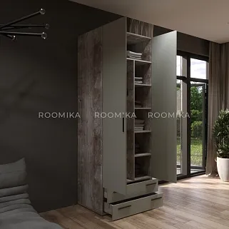 Шкаф двустворчатый с ящиками L211.60