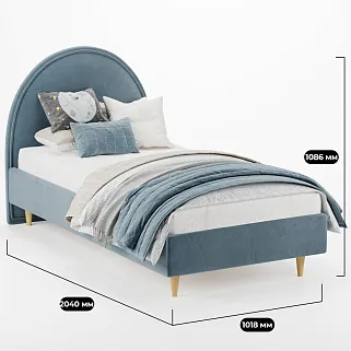 Кровать односпальная мягкая BUBBLE, 90x190