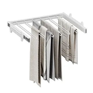 BELLE  Вешалка для брюк, 600 мм, цвет белый BE60TRWH
