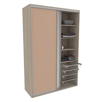 Шкаф-купе U161 тип 2 МДФ/зеркало