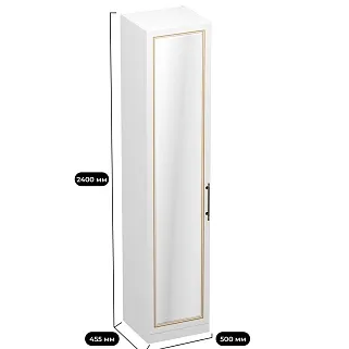 Шкаф однодверный для одежды с зеркалом A221.44-1Z