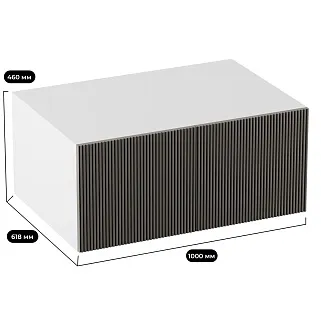 Антресоль на шкафы, фрезерованные фасады в эмали LE461.61