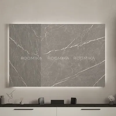 Панель стеновая МДФ (над тумбой ТВ) с подсветкой LG136.1