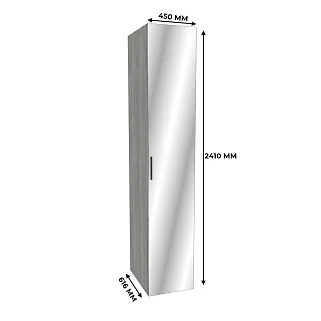 Шкаф 1 дверный узкий с зеркалом LG-220.60-1Z