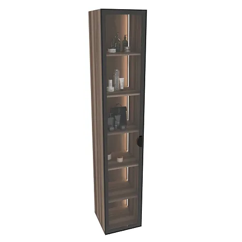 Шкаф со стеклянными фасадом с подсветкой R220.2